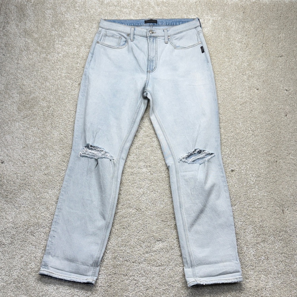 Silver Jeans 90's‎ Boyfriend Womens 30 Light Wash Distressed Ripped Knees